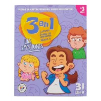 Juego de Mesa 3 en 1: Las Emociones (Memoria, Lotería y Alinea 4) - Barco de Papel