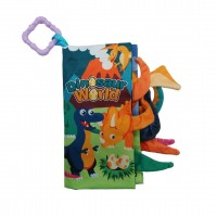 Libro Sensorial de Tela Dinosaurios para Bebé con Texturas e Ilustraciones - Dinos