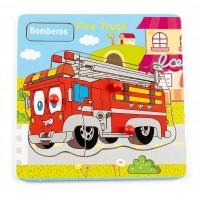 Rompecabezas de Madera Didáctico 3 Piezas con Puntos de Agarre - Distintos Modelos