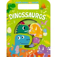 Dinosaurios - Libro Infantil Aprende y Diviértete - Libro Tapa Dura Troquelado - 15x20 cm - 10 páginas