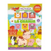 Libro de Actividades La Granja para Colorear con Stickers 23x31 cm
