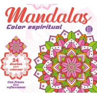 Mandalas: Color Espiritual (24.5x22 cm - 48 Págs) - Libro para Colorear