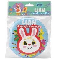 Libro para el Baño Lian el Conejito Creativo - Colección Diversión en el Agua - 15x15 cm - 6 páginas
