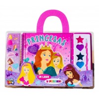 Valija Didáctica Princesas: Para Leer, Decorar y Pintar - School Fun (Con Acuarelas y Stickers)